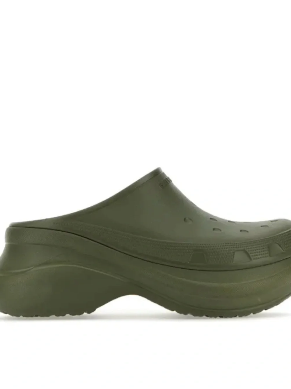 Balenciaga x Crocs logo-embossed slides